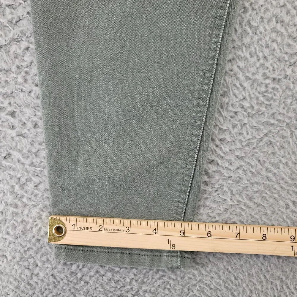 Democracy Jeans Womens 12 Green Denim Skinny Ab Solution Dark Wash Mid Rise - Picture 9 of 10